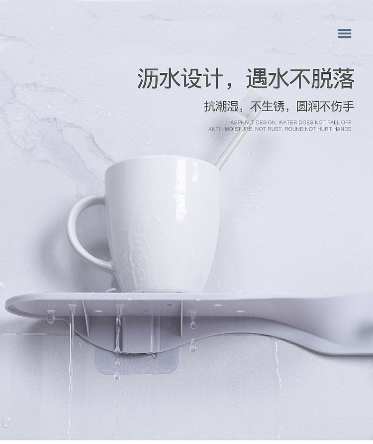 Creative multi-functional storage rack, kitchen and bathroom storage rack without drilling holes pic 8