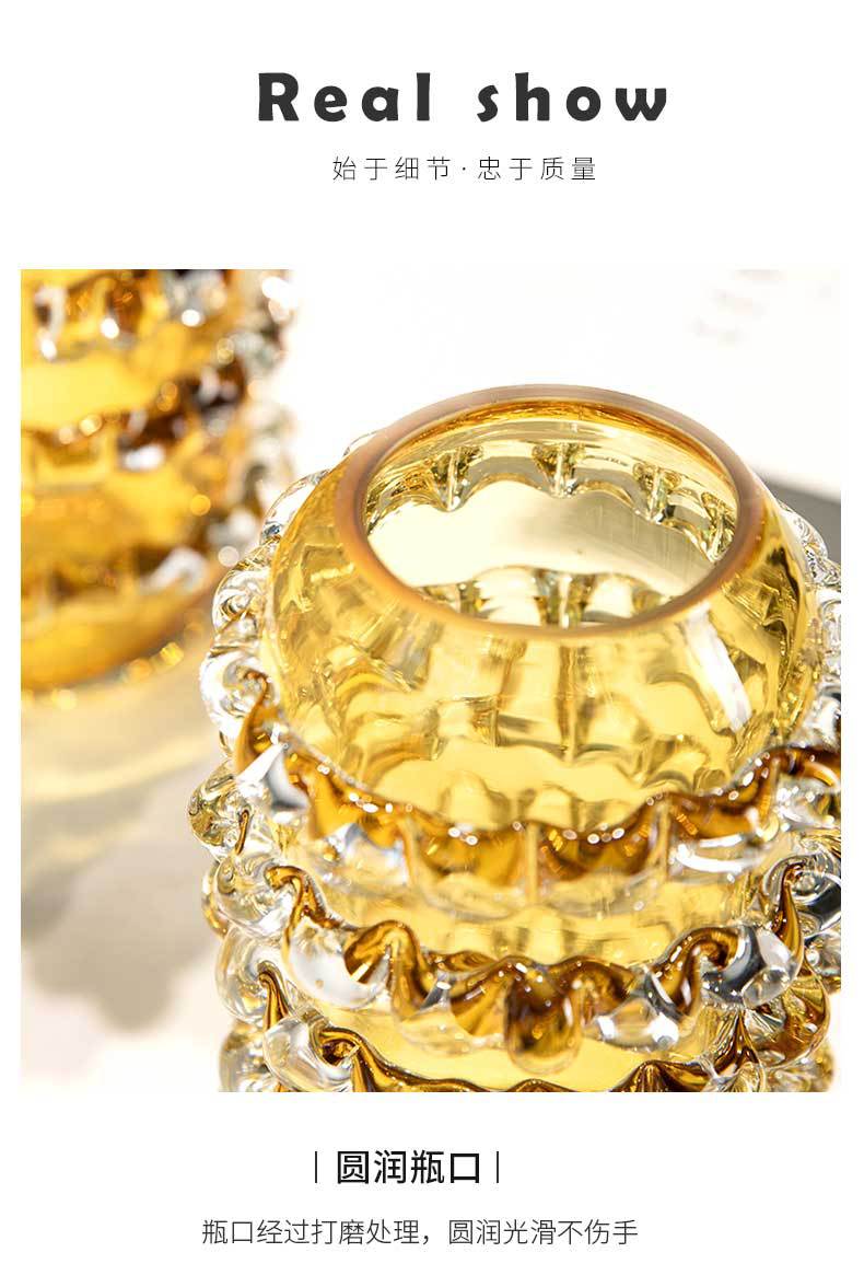 Modern light luxury glass vases, living room flower arrangements, glass flower vases, conference tables, entrance hall tabletops, decorative soft furnishings and ornaments pic 10