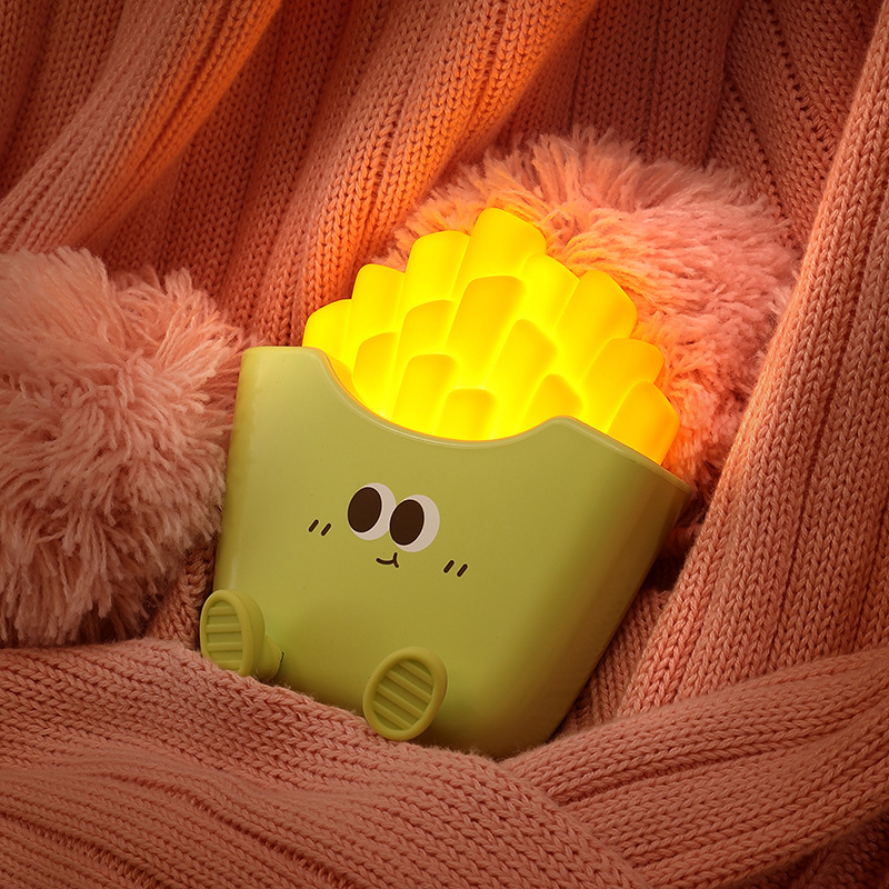 Cartoon potato strip light, USB charging, three-level dimming, timed night light, bedroom LED warm light, bedside lamp at night pic 26