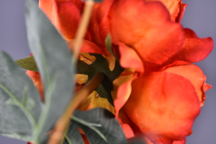 Factory direct sales of 2 simulated peonies, retro charred edge simulated peonies, soft decoration floral art for living rooms, lobbies and homestays pic 11