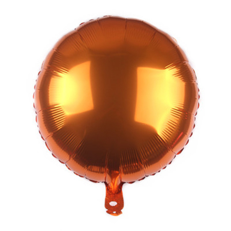 18-inch round single-color aluminum film balloons, solid-color wedding party and festival decoration balloons wholesale pic 4