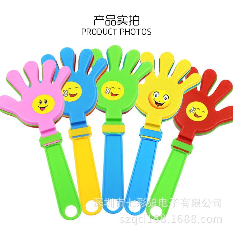 Glowing hand claps for campus activities, cheering sticks, concert claps, support props, cheering fluorescent small palm toys pic 11