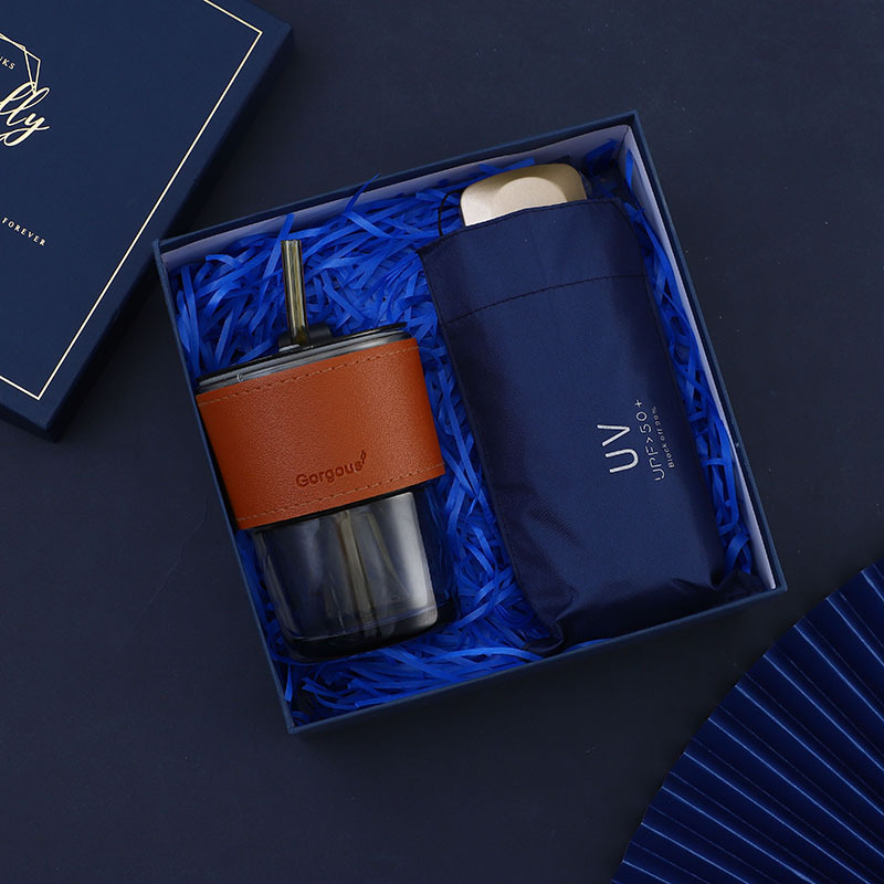 Practical business gift sets, creative souvenirs, Qixi Festival gifts, summer cups, fans, umbrellas, and opening gifts pic 17
