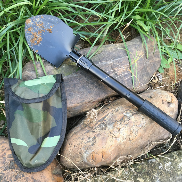 厂价批发多功能工兵铲救生铁锹野营铲子 折叠铲 车载小号户外防身详情54