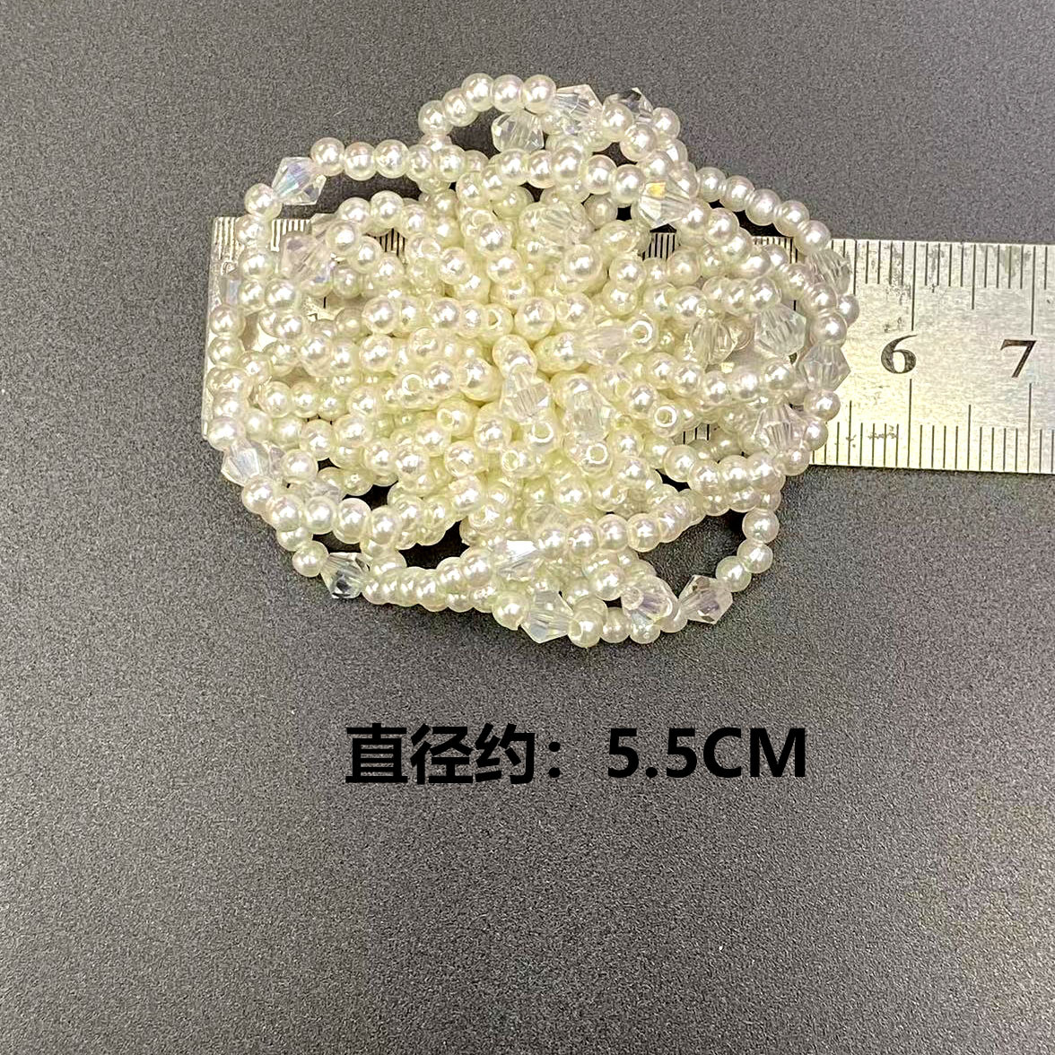 Línea europea y americana rosa forma de flor accesorios accesorios accesorios de pelo hechos a mano con cuentas zapatos y sombreros accesorios de ropa venta directa de fábrica al por mayor pic 11