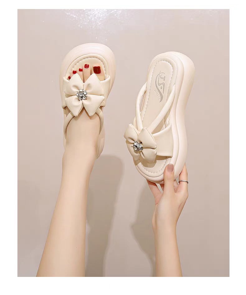 小香风厚底凉拖鞋女夏季外穿2024新款松糕气质增高仙女海边沙滩鞋详情17