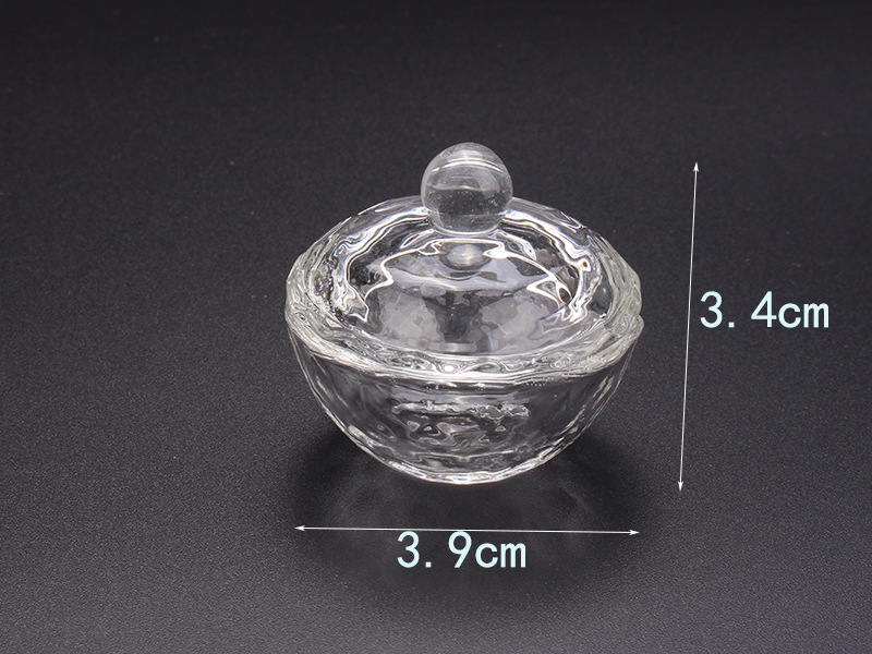 Cross-border exclusive glass crystal cups with LIDS for nail art, irregular-shaped crystal cups, and special octagonal cups for holding crystal liquid pic 21