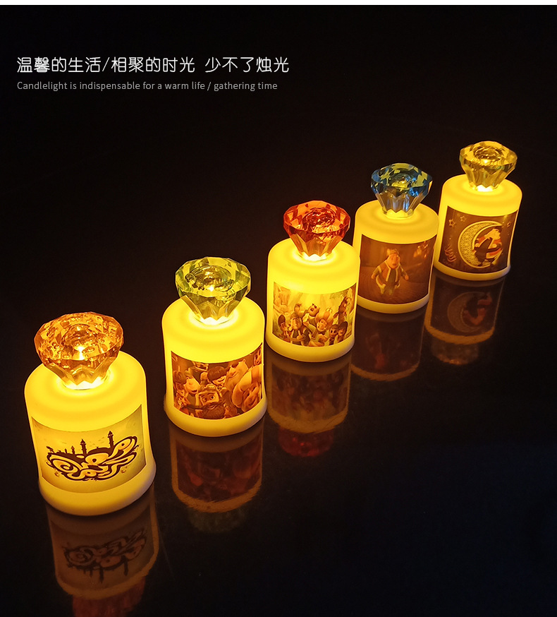 Spiral candle-shaped proposal electronic candle decorative handicrafts and ornaments pic 2
