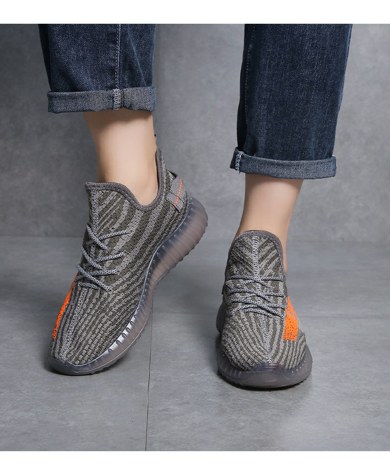 夏季透气2024新款春季男鞋飞织运动休闲网鞋网面跑步男士椰子潮鞋详情9