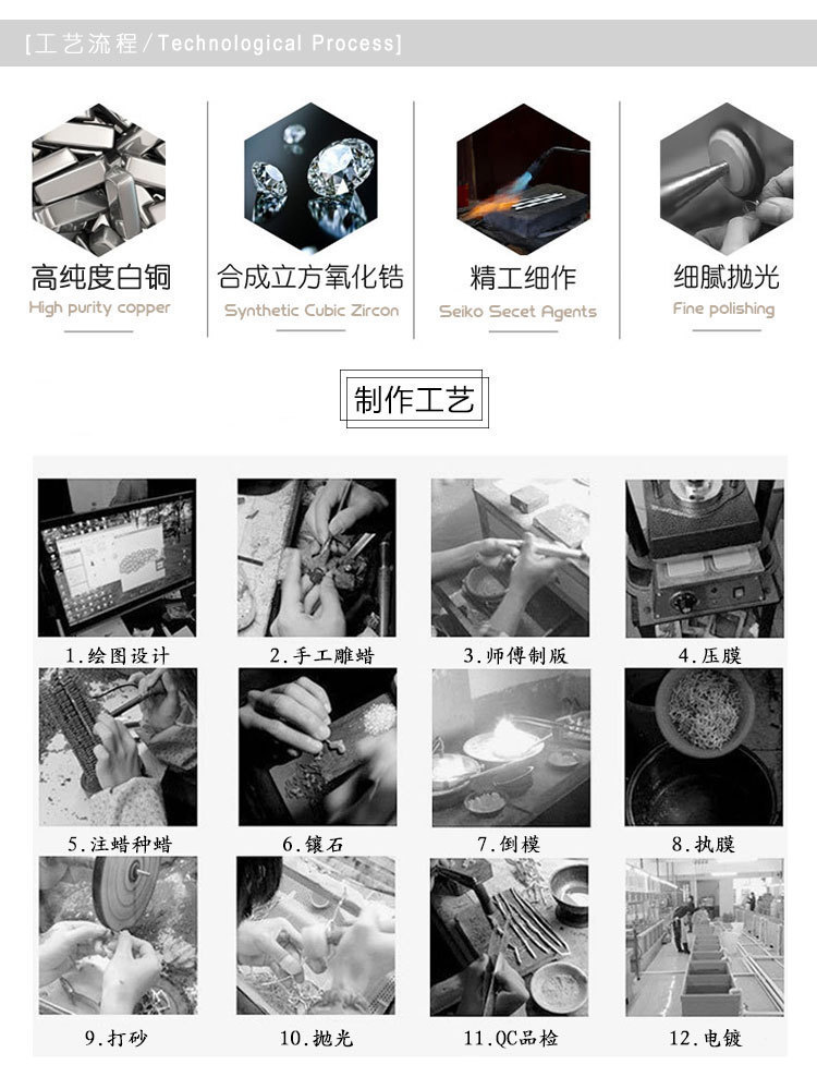 如奢饰品韩版高档镶锆石滴油枝叶花朵胸针女时尚珍珠胸花西服别针详情9