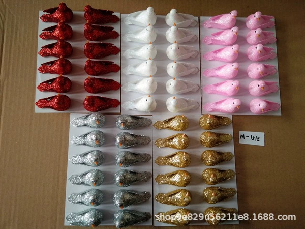 仿真小动物模型可爱小鸟麻雀玩具微景观静态场景摆件迷你详情20