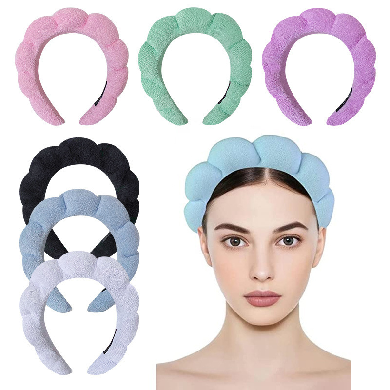 Korean-style versatile pleated hair accessories, cross-border European and American large intestine headbands, retro French satin facial hair clips, headwear and hair bands pic 2