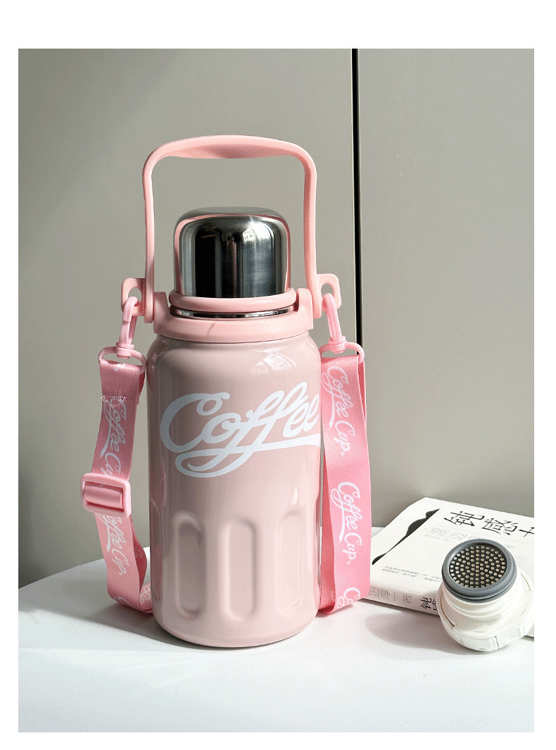 316 stainless steel cup, high appearance level, large-capacity water cup, portable sports water bottle, tea-water separation insulated cup pic 23