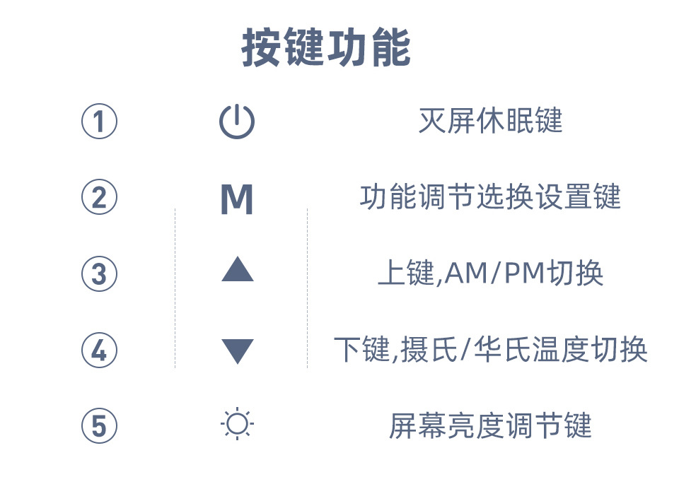 厂家新款折叠时钟手机无线充电器电子台历闹钟无线充日历温度计详情18