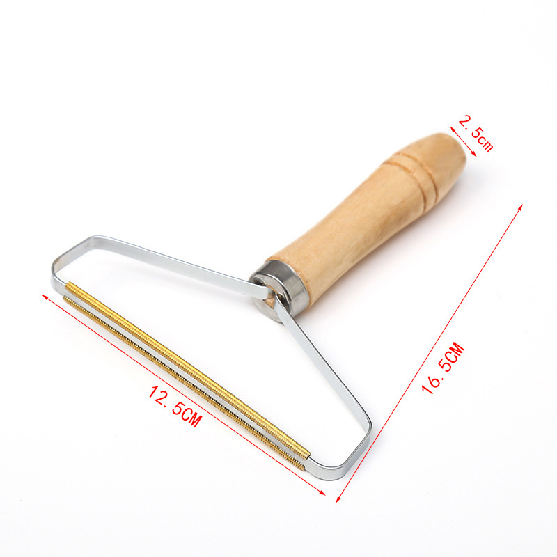 刮毛器手动木质手柄去毛器干洗店衣物地毯剔除毛器宠物刮毛器详情4