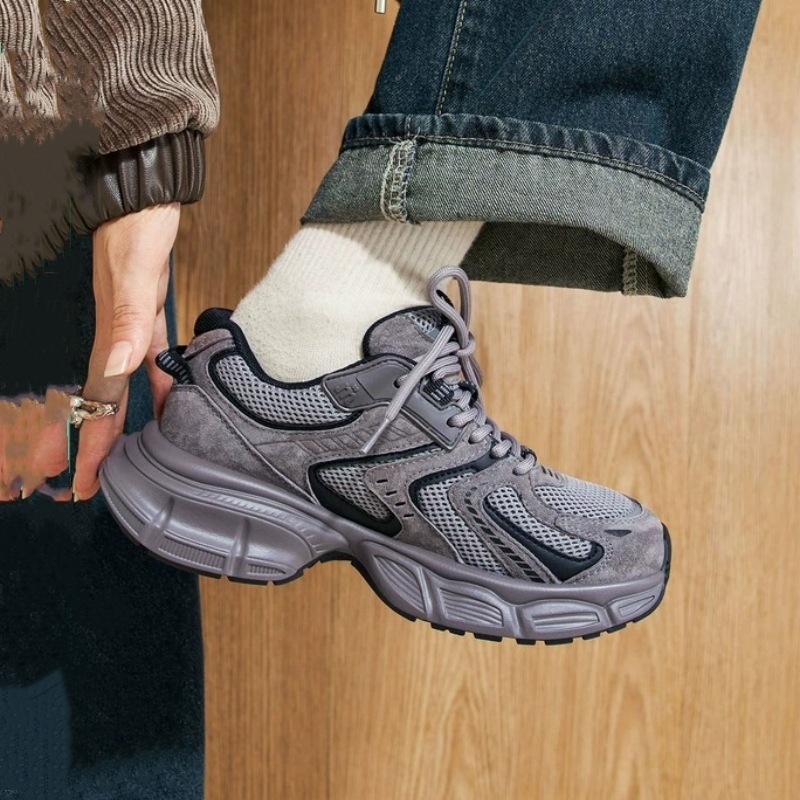 迦罗亚~马速主义2024新款ins潮厚底银色老爹鞋女运动鞋休闲跑步鞋详情1