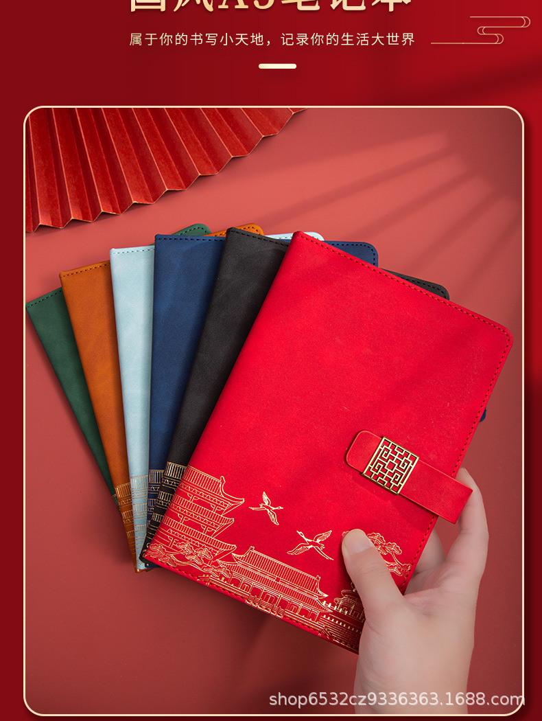 国潮笔记本礼盒套装高颜值礼品文创商务笔记本办公创意伴手礼定制详情9