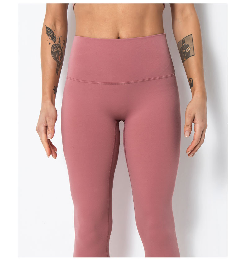 lulu瑜伽裤磨毛高腰提臀女夏外穿紧身运动跑步蜜桃臀裸感健身裤秋详情63