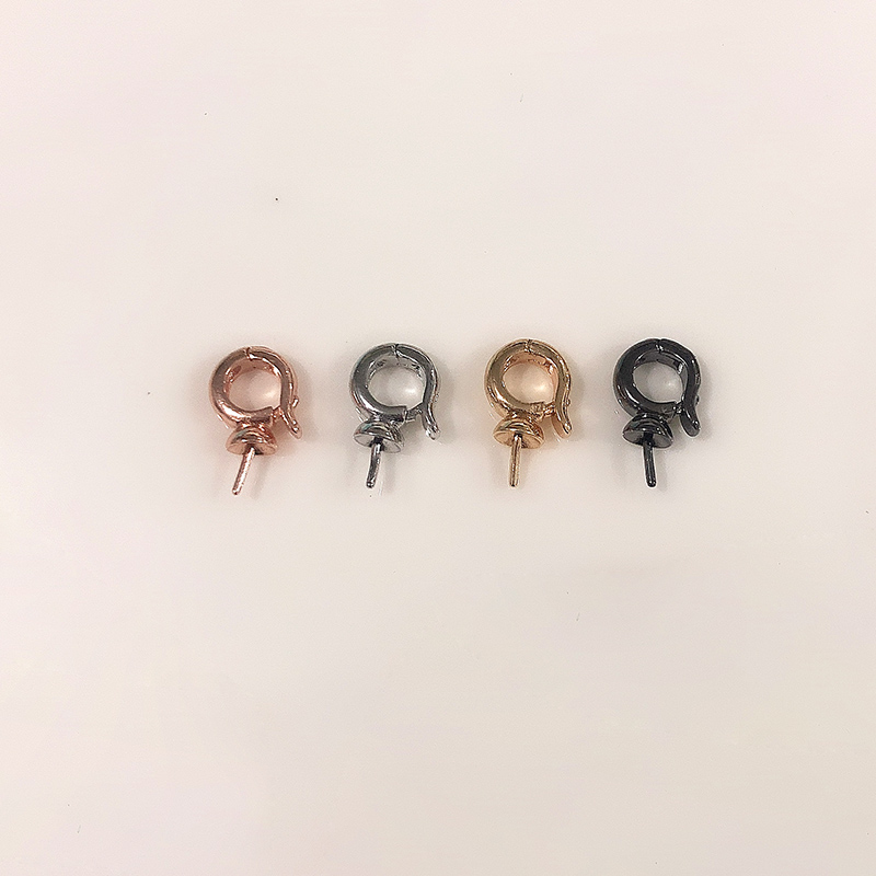 14K gold-plated copper universal pendant head, pearl empty support pendant head, multi-color sheep eye nails that can be opened, DIY accessories pic 12