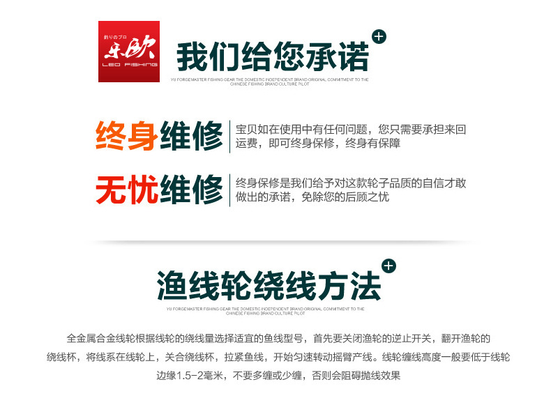 27600 LEO/ LeOU [GT Series Spinning Wheel Fishing Reel] Metal wire rocker arm gapless fishing reel and fishing gear pic 24