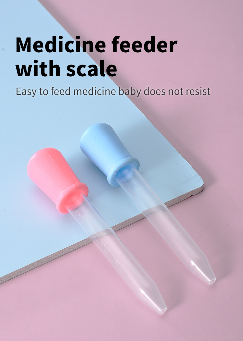 Food-grade dropper drug feeder, high suction power silicone drug dropper, test tube drug feeding tool, water-absorbing toy pic 1