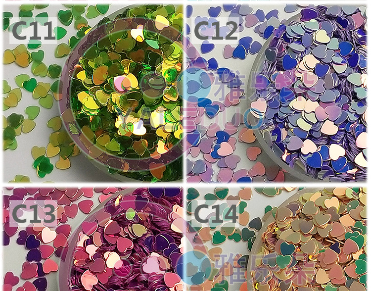 Heart-shaped sequins, 4mm nail polish, nail stickers, eye makeup, cup lining, diy sequin material, hats, bags, accessories pic 9