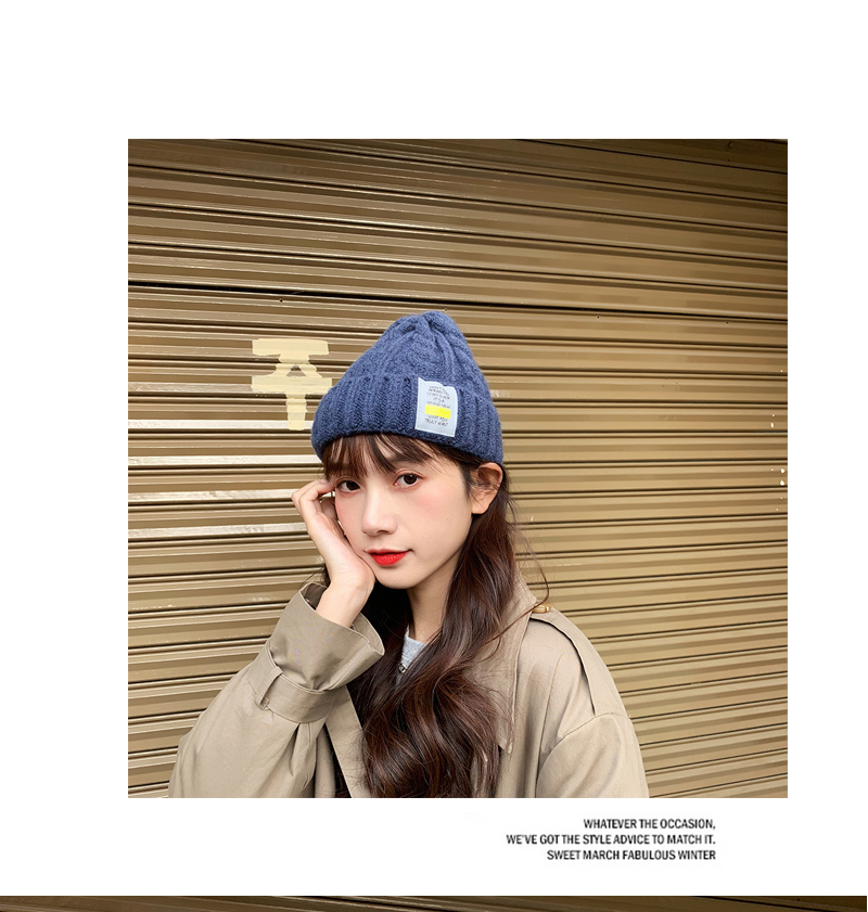 Otoño invierno engrosado cálido cáñamol sombrero de punto mujer versión coreana ins marca de la marea cono sombrero sombrero sombrero frío sombrero de lana hombre pic 24