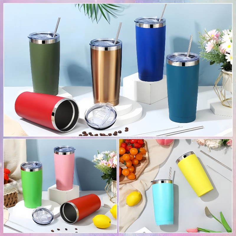 亚马逊 20oz汽车杯 不锈钢保温杯车载冰霸杯啤酒杯304喷塑汽车杯详情14