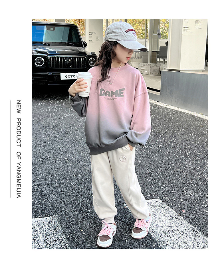 女童卫衣春秋款2024新款儿童洋气时髦春装中大童女孩春季长袖上衣详情13