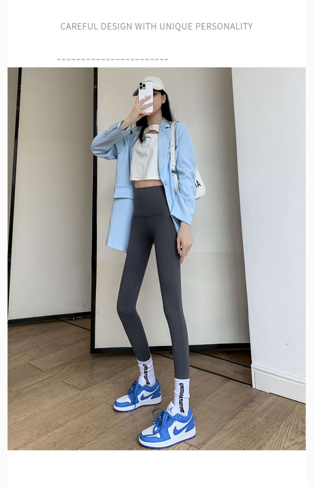 春秋鲨鱼裤紧身高腰收腹提臀芭比裤瑜伽薄黑色打底裤女生外穿批发详情36