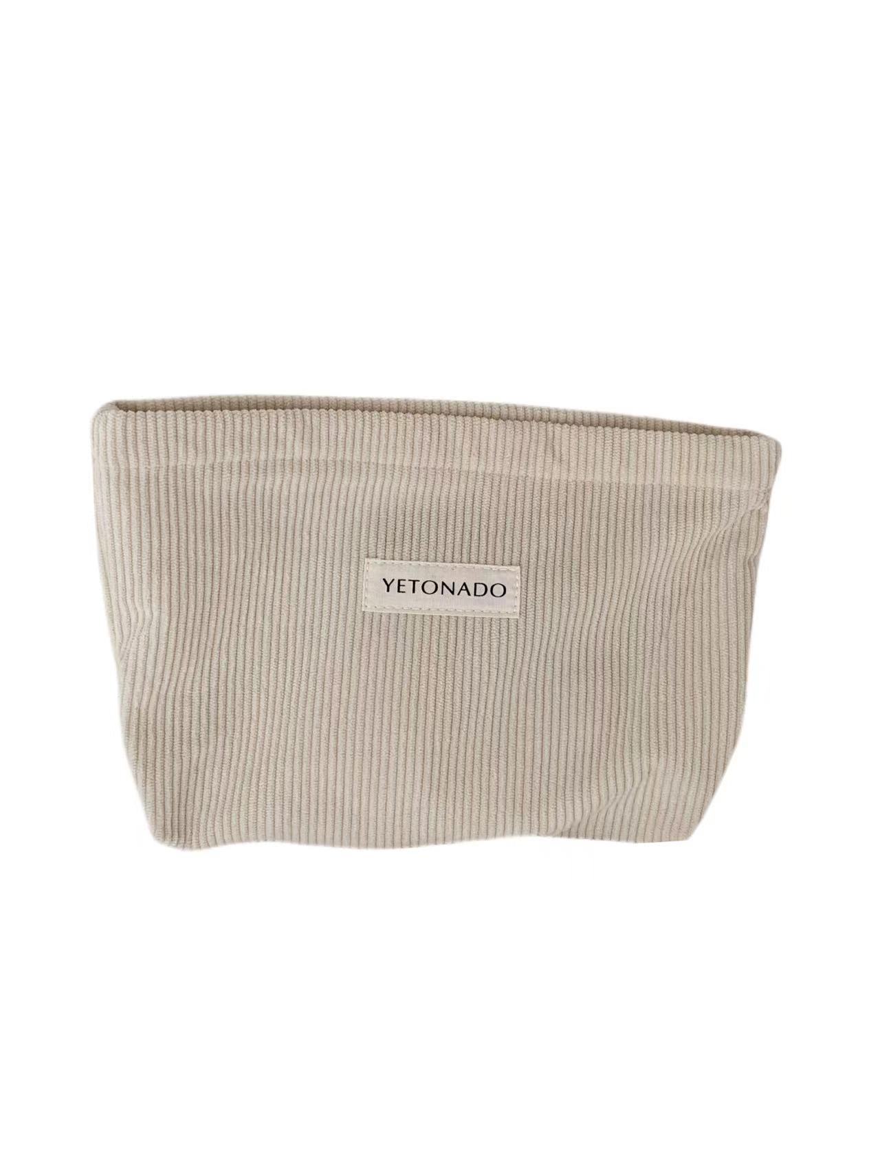 纯色灯芯绒布袋大容量化妆包手拿包收纳帆布袋收纳包便携洗漱包详情22