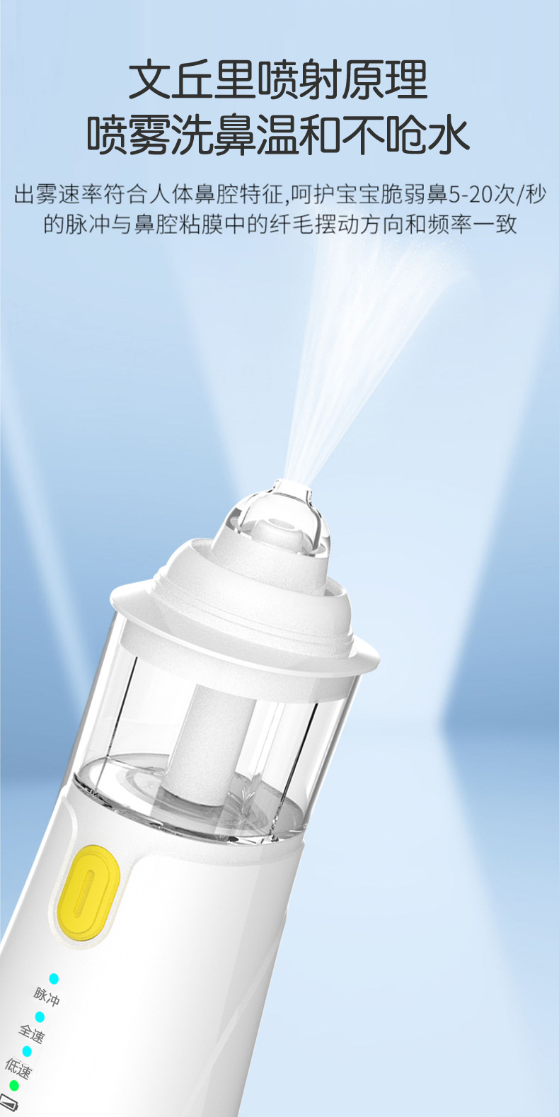 医用全自动成人儿童鼻部洗鼻仪冲洗盐水清洗电动喷雾鼻腔冲洗鼻器详情2