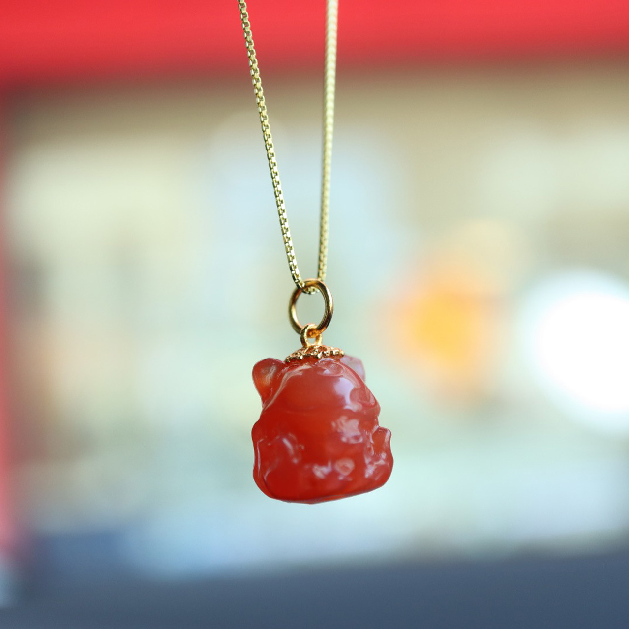 New natural salt source agate jewelry accessory S925 silver gold-plated non-red Crown Phoenix Nine Little Fox Spirit Fox accessory pic 7
