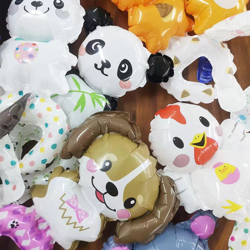 卡通动物手腕气球儿童手环戴手上的气球地推微商扫码小礼品引流详情5