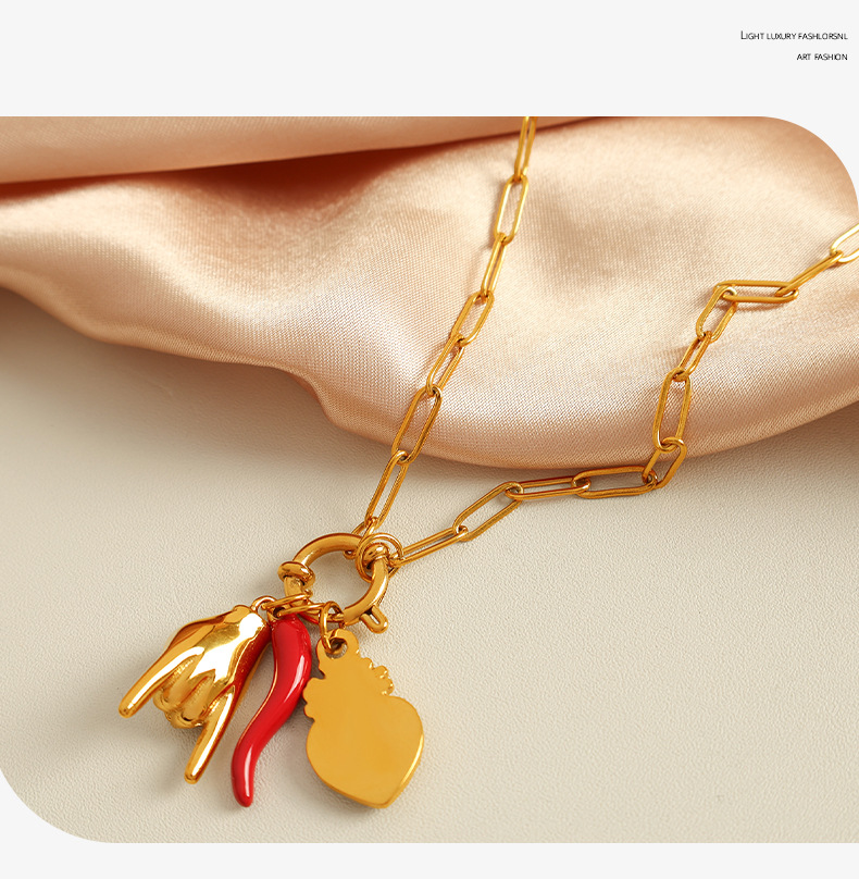 Cross-border best-selling necklace, high-end and elegant design, collarbone chain, European and American retro, versatile and fashionable pendant for women pic 16
