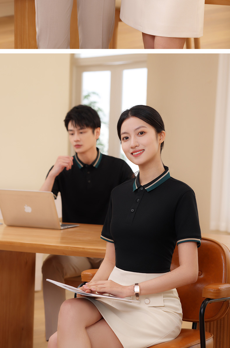 polo衫翻领短袖男女t恤24新款冰丝棉宽松夏短款上衣体恤遮肚藏肉详情11