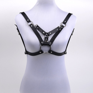 The original PU punk PENGKE business casual trend shoulder strap from Europe and America is versatile and suitable for both men and women pic 8