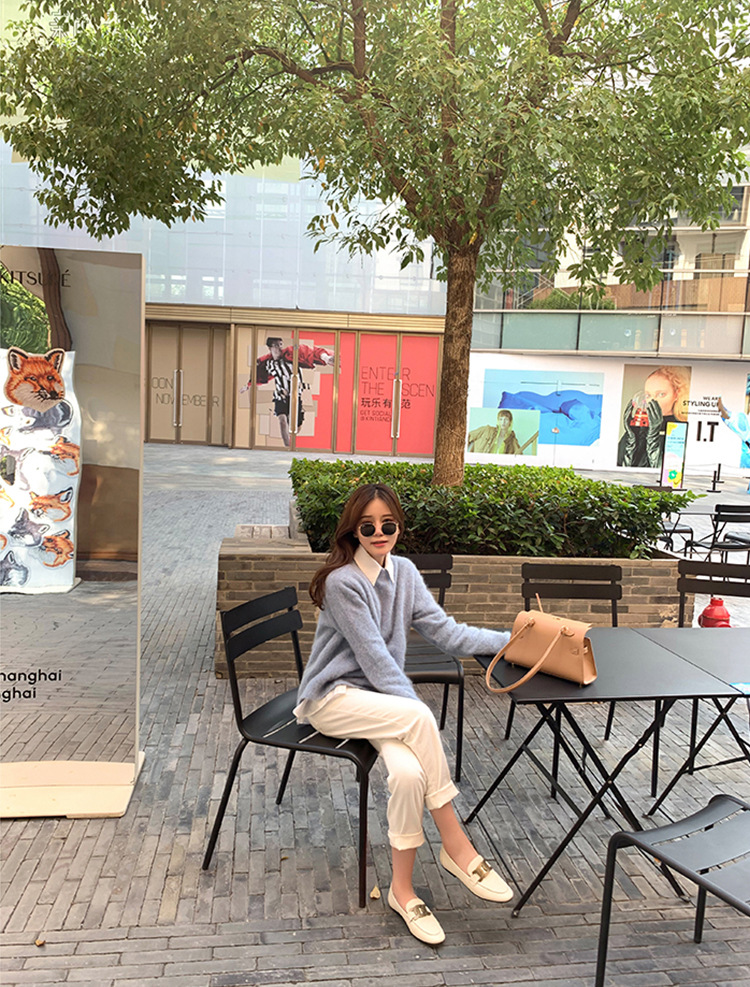 葡萄妈同款厚底乐福鞋女春秋鞋子复古小皮鞋英伦风女鞋夏季详情29