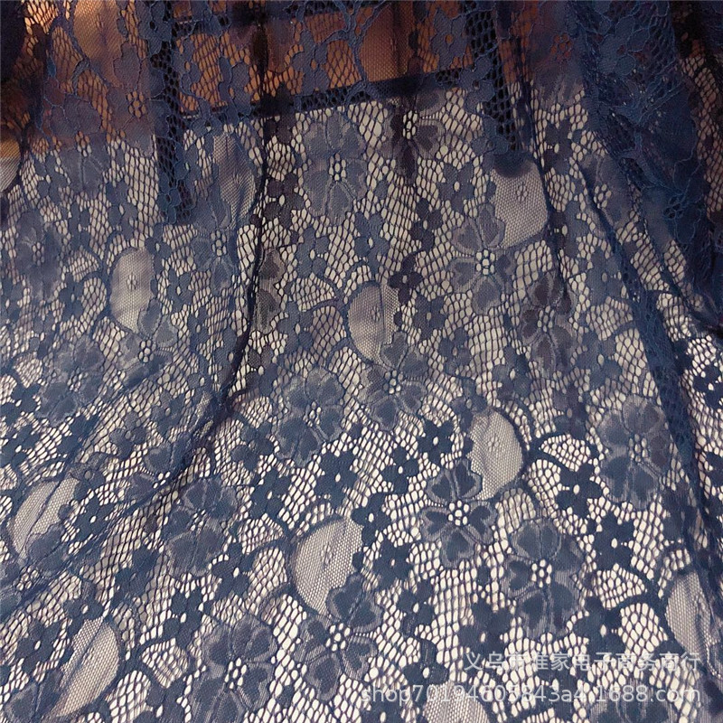Factory direct sales of brocade lace fabric, elastic leaf flower fabric, lace clothing and dresses, soft and comfortable pic 14