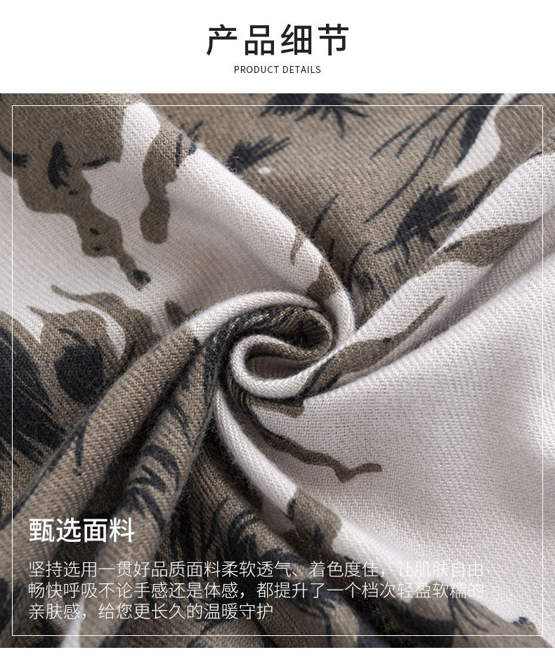 欧美印花仿羊绒流苏围巾女冬季保暖百搭披肩两用学生情侣围脖批发详情9