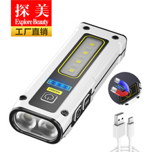 厂家批发XML-T6/U2 L2伸缩变焦迷你强光充电铝合金手电筒详情15