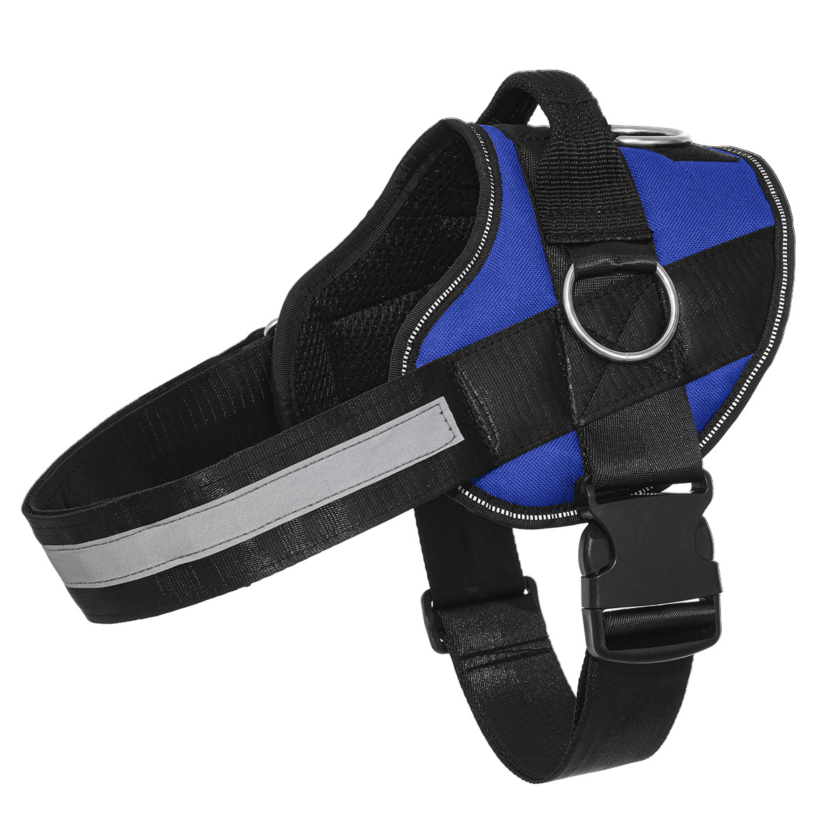 工厂直销狗狗牵引绳大中小型犬胸背带舒适透气防爆冲狗绳夜间反光详情12