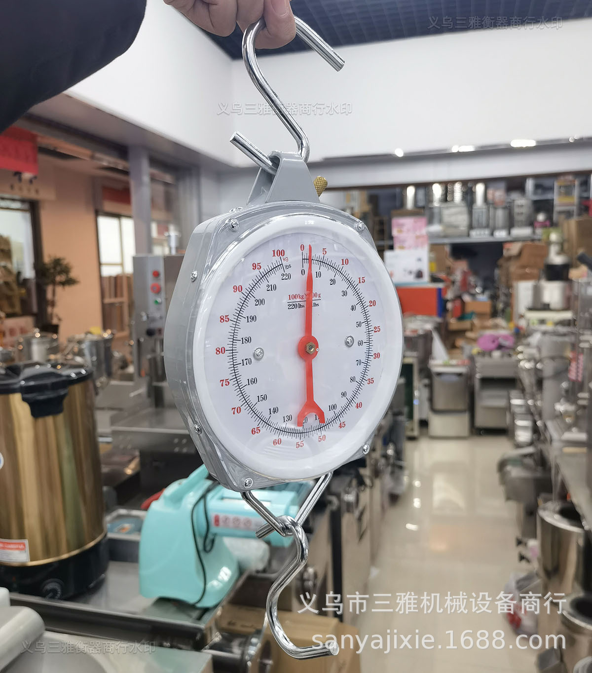 Commercial kilogram hanging scales, large mechanical pointer dial hook scales, 50 to 200kg spring scales for export pic 13