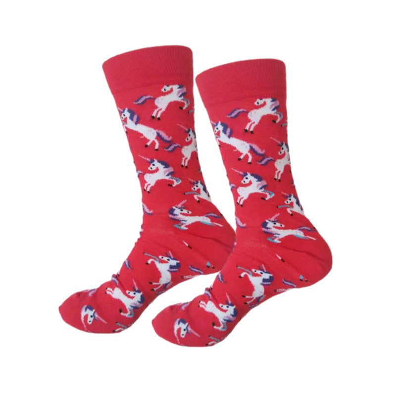 四季女棉彩虹香烟小马猫咪仙人掌酒吧潮流男中筒流行潮袜男袜袜子详情15