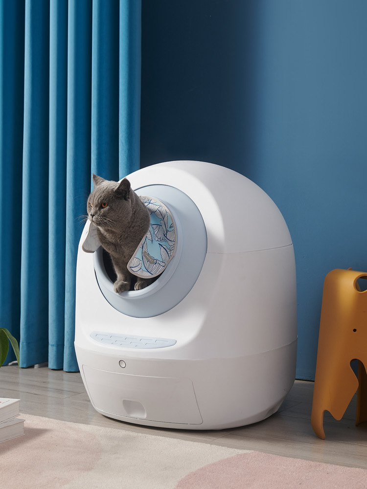 The electric intelligent fully automatic cat litter box is fully enclosed to prevent splashing and automatically cleans cat litter and feces pic 6