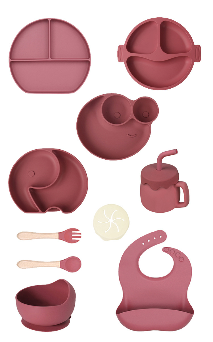 婴儿硅胶零食杯儿童吸管杯餐具套装防摔一杯两用儿童喝水硅胶杯子详情9