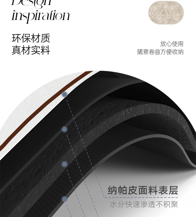 复古奶油风硅藻泥吸水速干浴室地垫卫生间防滑脚垫洗澡间浴缸脚垫详情7