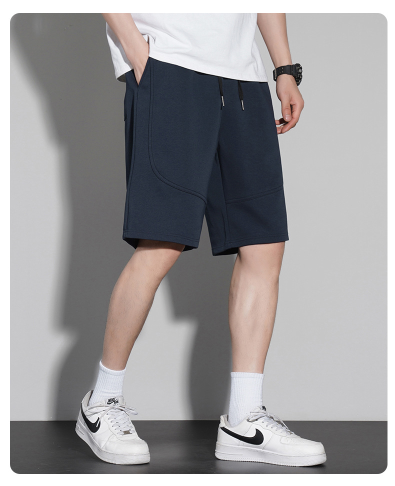 短裤男款夏季纯棉300g沙滩五分裤2023宽松潮流休闲运动裤篮球裤子详情21