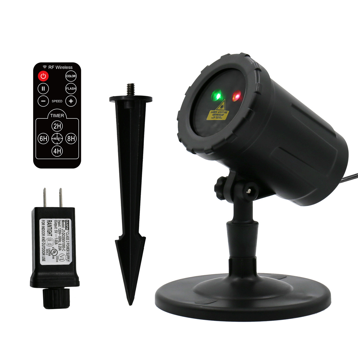 Cross-border exclusive plastic shell laser light outdoor waterproof Christmas starry sky pattern RF remote control pic 6
