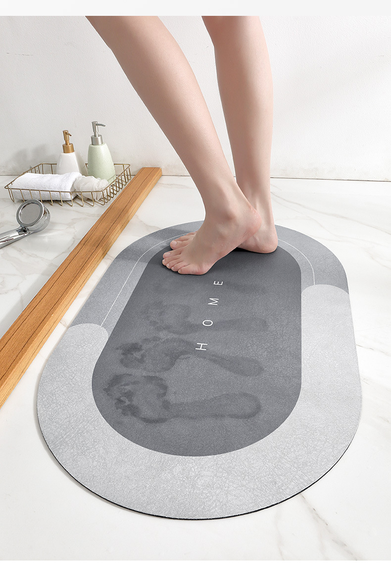 Nuevo baño de cocina doméstica velocidad de absorción de agua estera de piso seco estera antideslizante alfombra de baño en la puerta estera de piso a prueba de aceite práctico y duradero pic 8